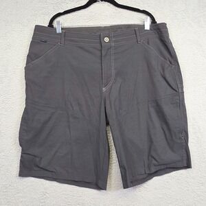 Kuhl Cargo Shorts Men 40 Gray Stretch Outdoor Utility Rugged Hiking Trail Sports